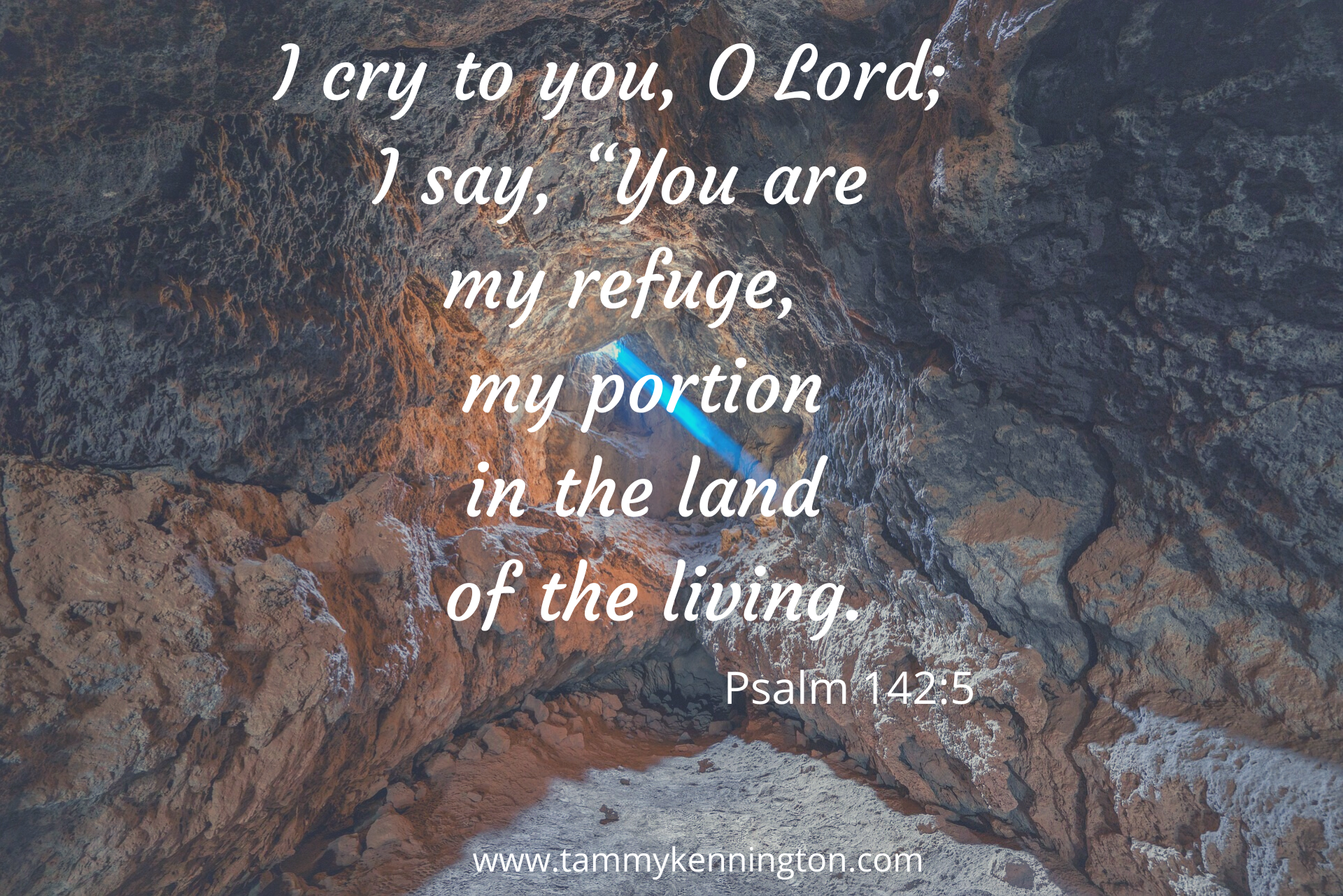 I cry to you, O Lord- I say, “You are my refuge, my portion in the land of the living.