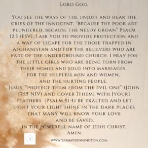 A Prayer for the People in Afghanistan