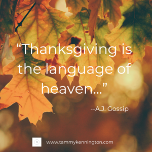 Thanksgiving quote-A.J. Gossip